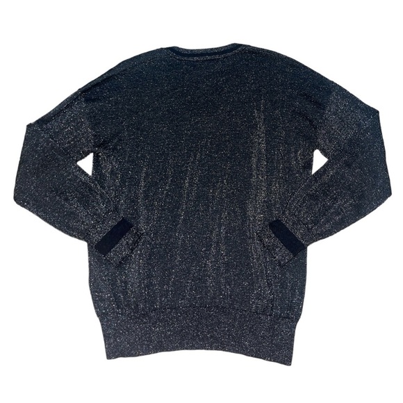 Equipment Femme grey sparkle long sleeve V-neck sweater women’s size small - Picture 2 of 7